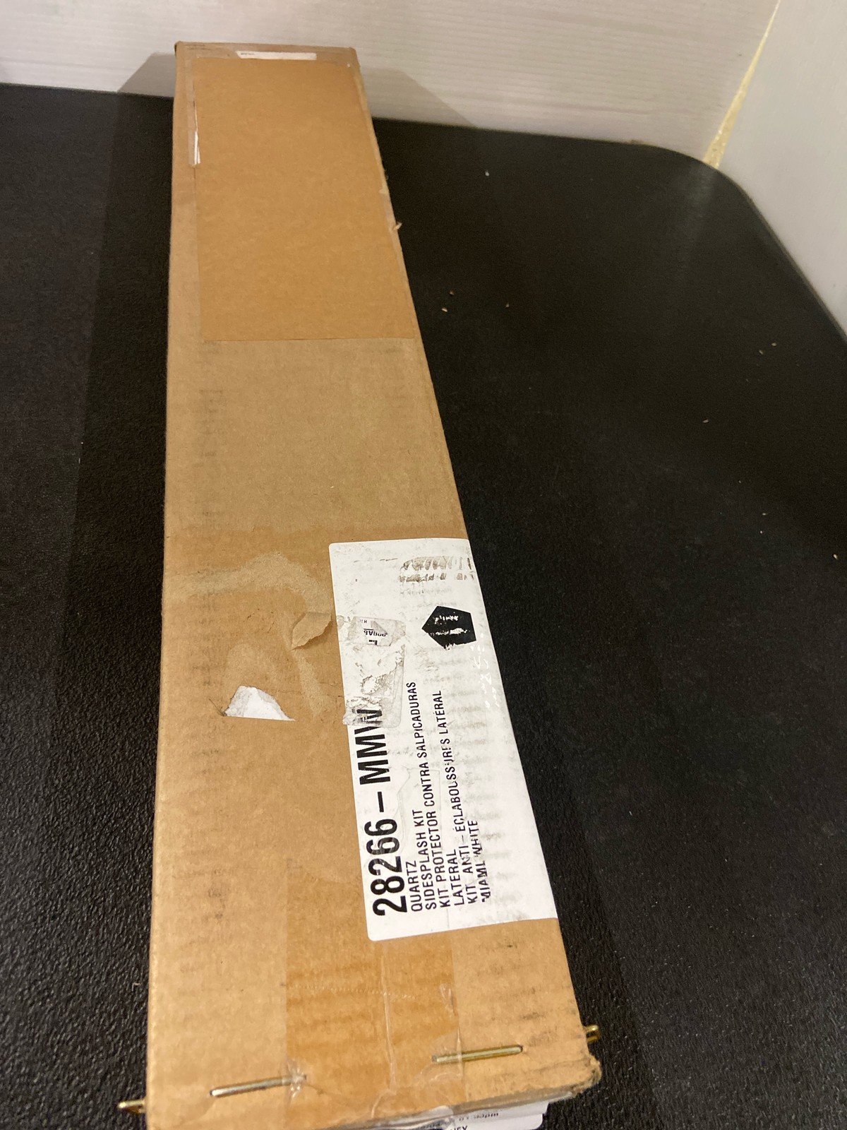 Kohler K-28266-MMW Silestone Quartz 21″ Vanity Top Side Splash – Miami White
