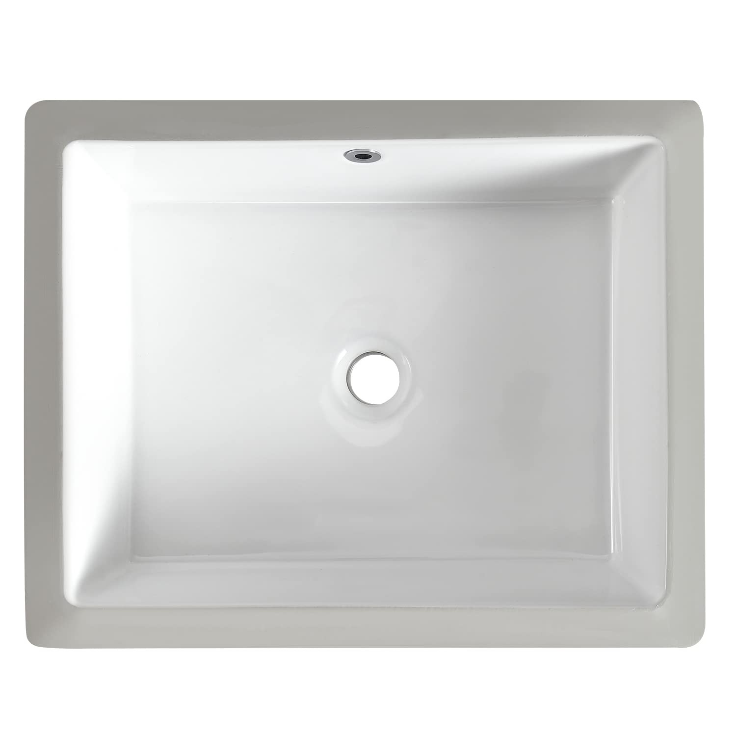 20 Inch Undermount Bathroom Sink Rectangle Undermount Sink White Ceramic Under–