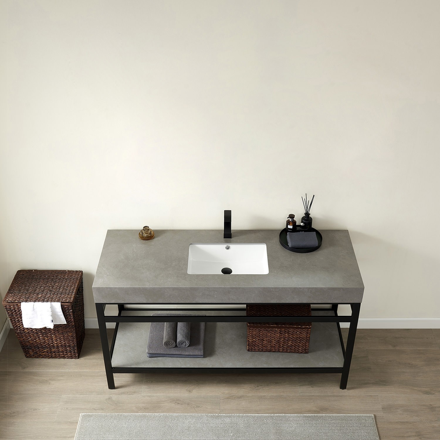 Miseno MV702560-NM Funes 60″ – Matte Black / Gray