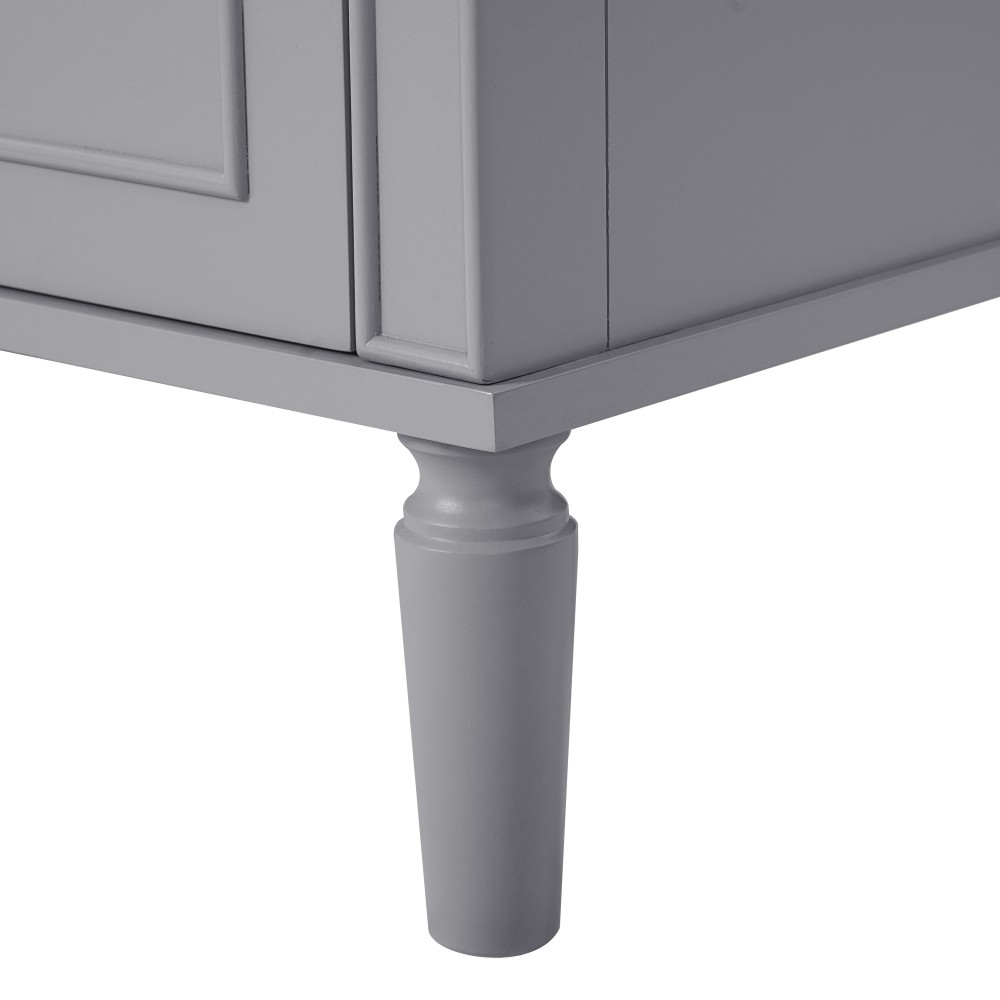 30″ Wood Bathroom Vanity Ceramic Sink Soft Close Door 3 Drawers Storage Cabinet