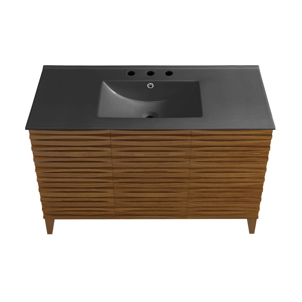 Swiss Madison SM-BV557-3 Cascade 48″ – Black Oak / Matte Black