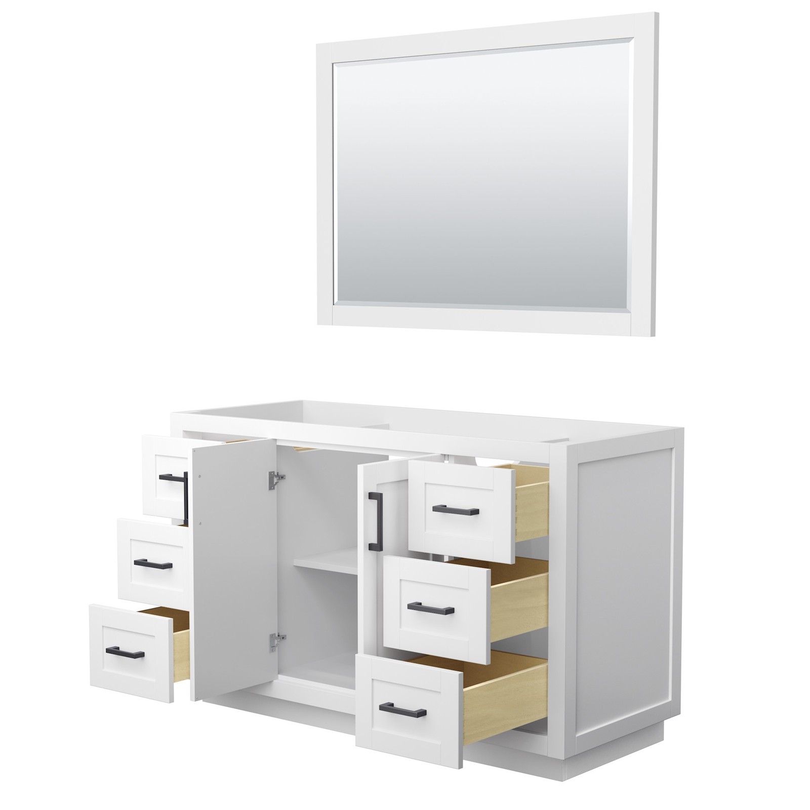 Wyndham Collection WCF2929-54S-CX-M46 Miranda 54″ Single – White / Brushed Gold