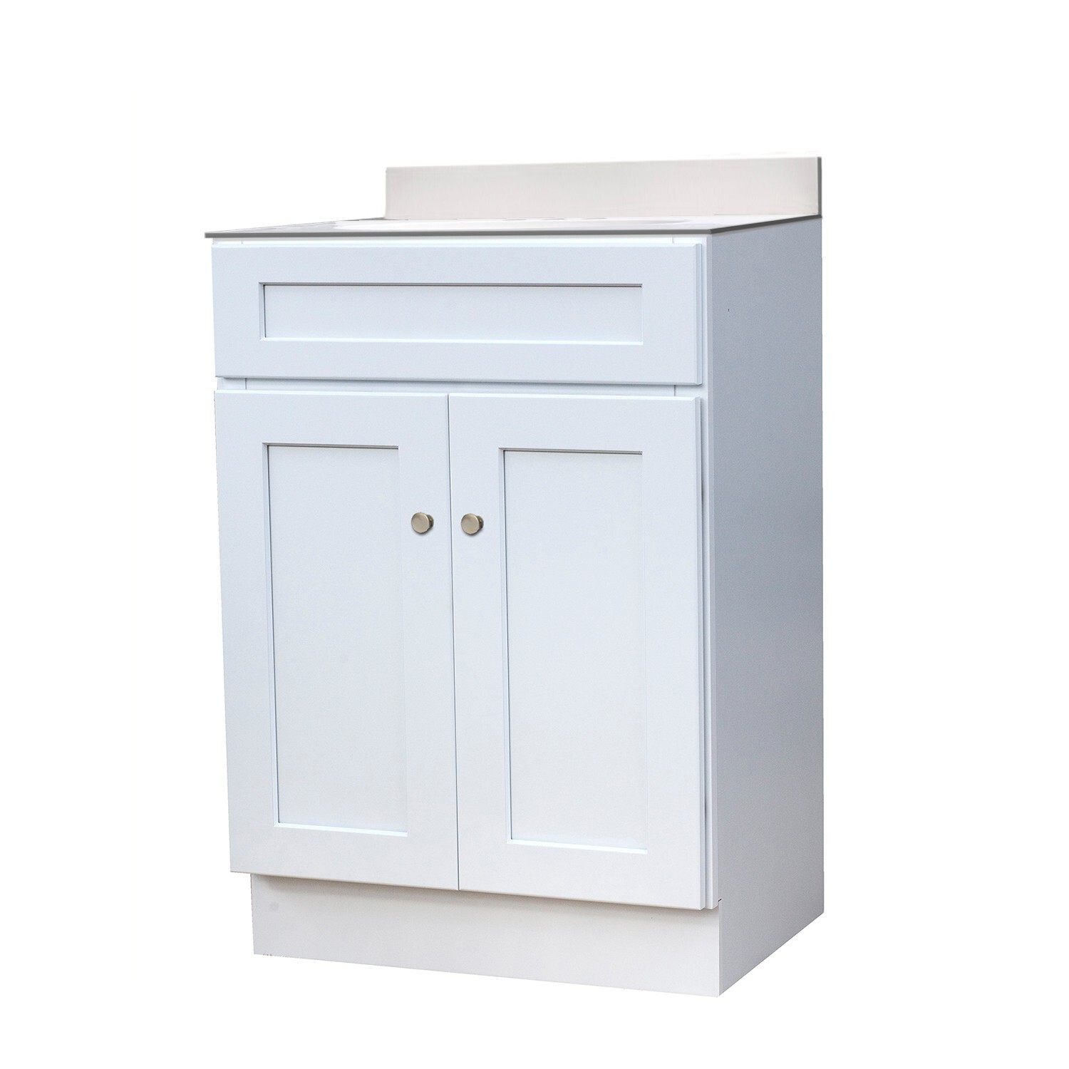 24X18 White Shaker Style Vanity Cabinet with Top