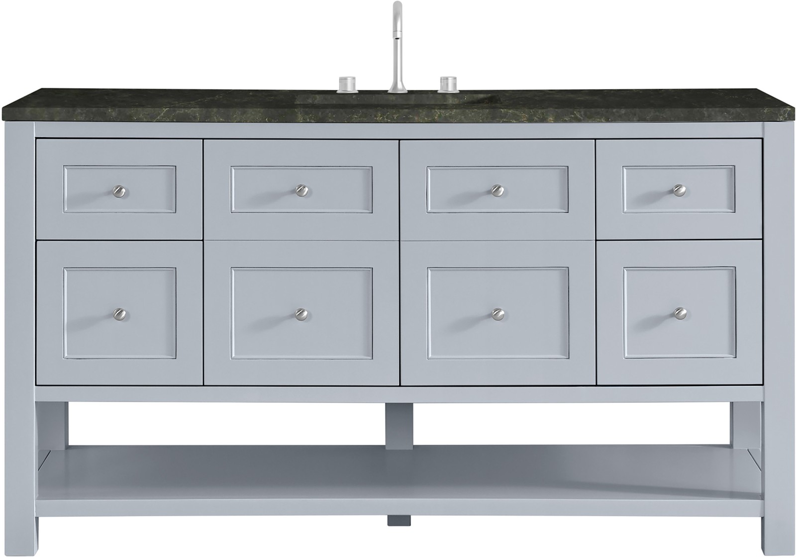 James Martin Vanities 330-V60S-3PHT Breckenridge 60″ – Serenity Blue