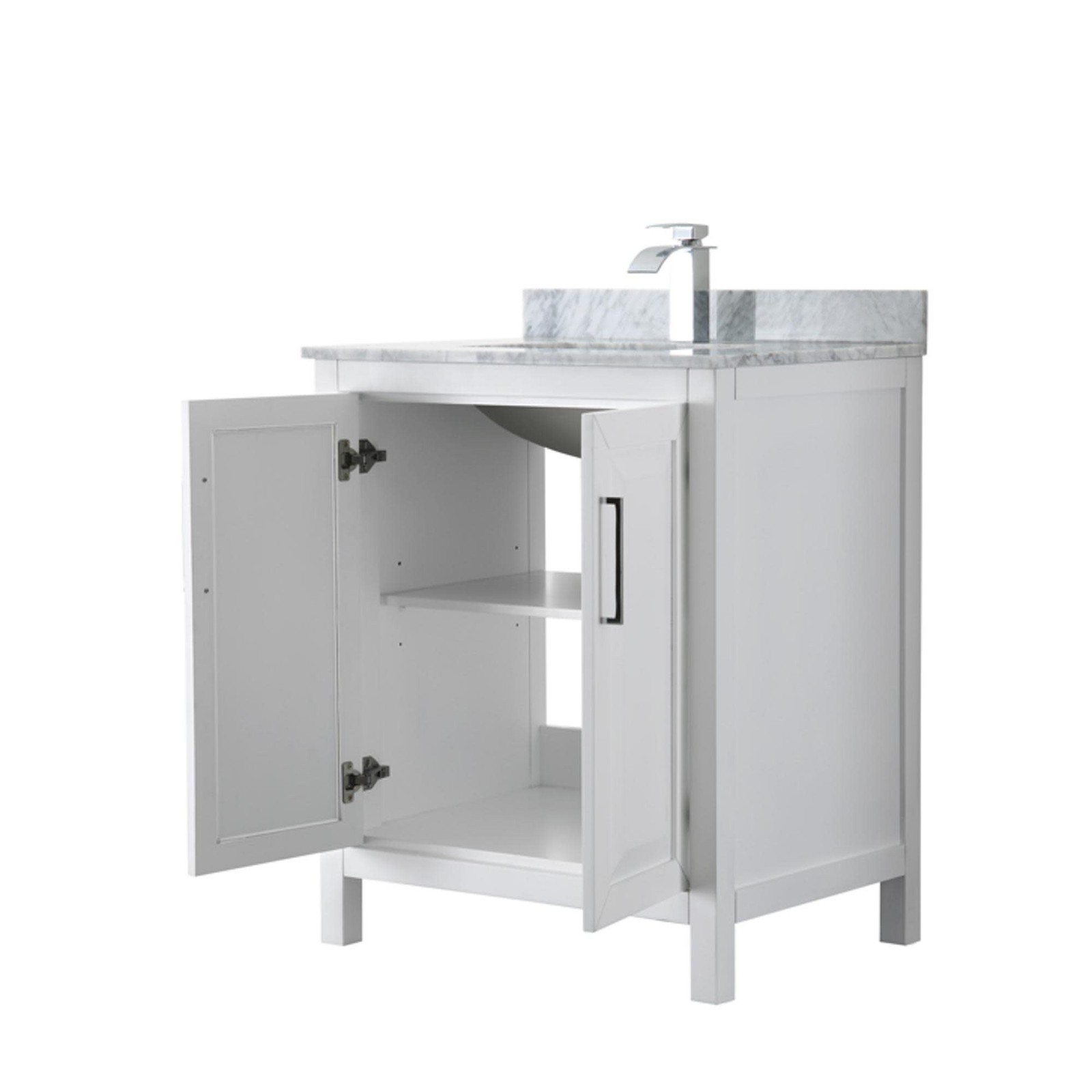 Wyndham Collection WCV252560SUNSM58 Daria 60″ – Dark Gray / White Carrara Marble