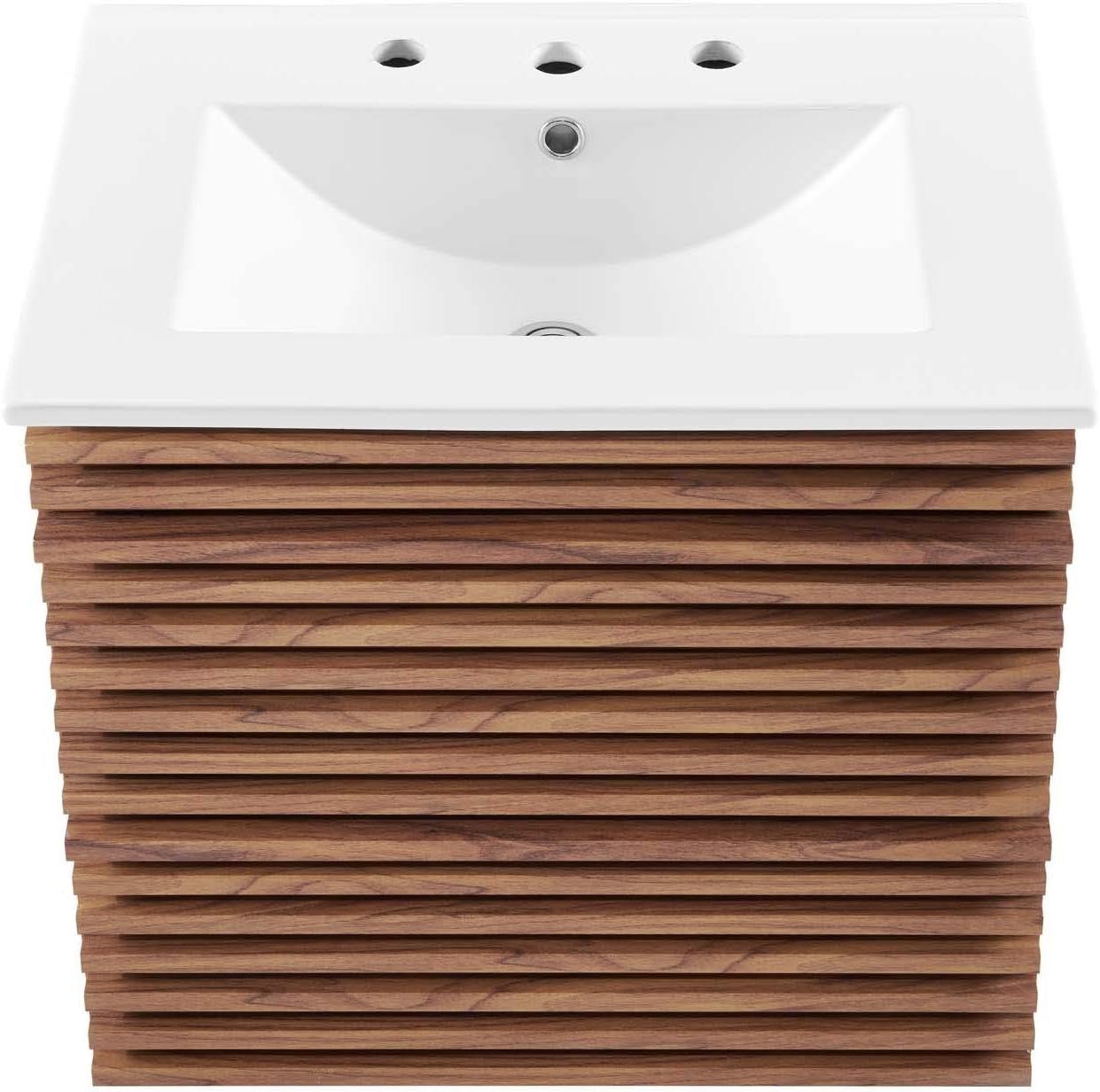 Modway Render 24″ Mid-Century Floating Bathroom Vanity