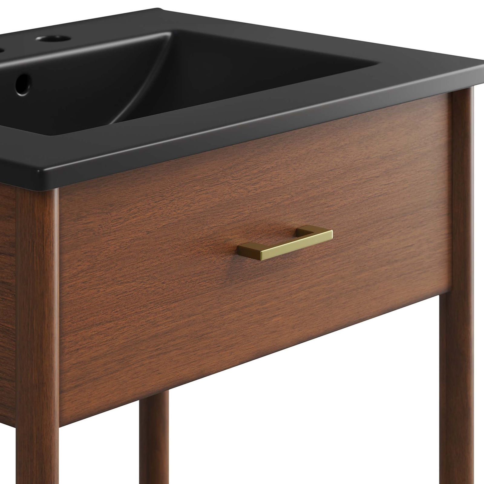 Zaire 24″ Bathroom Vanity in Walnut Black