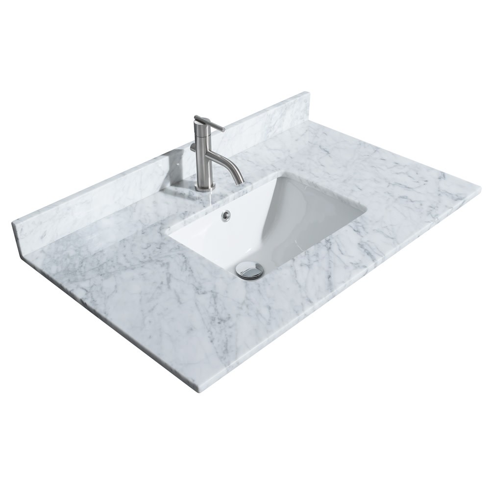 Wyndham Collection WCH717136S-CM-UNSMXX Elan 36″ – White / Brushed Nickel