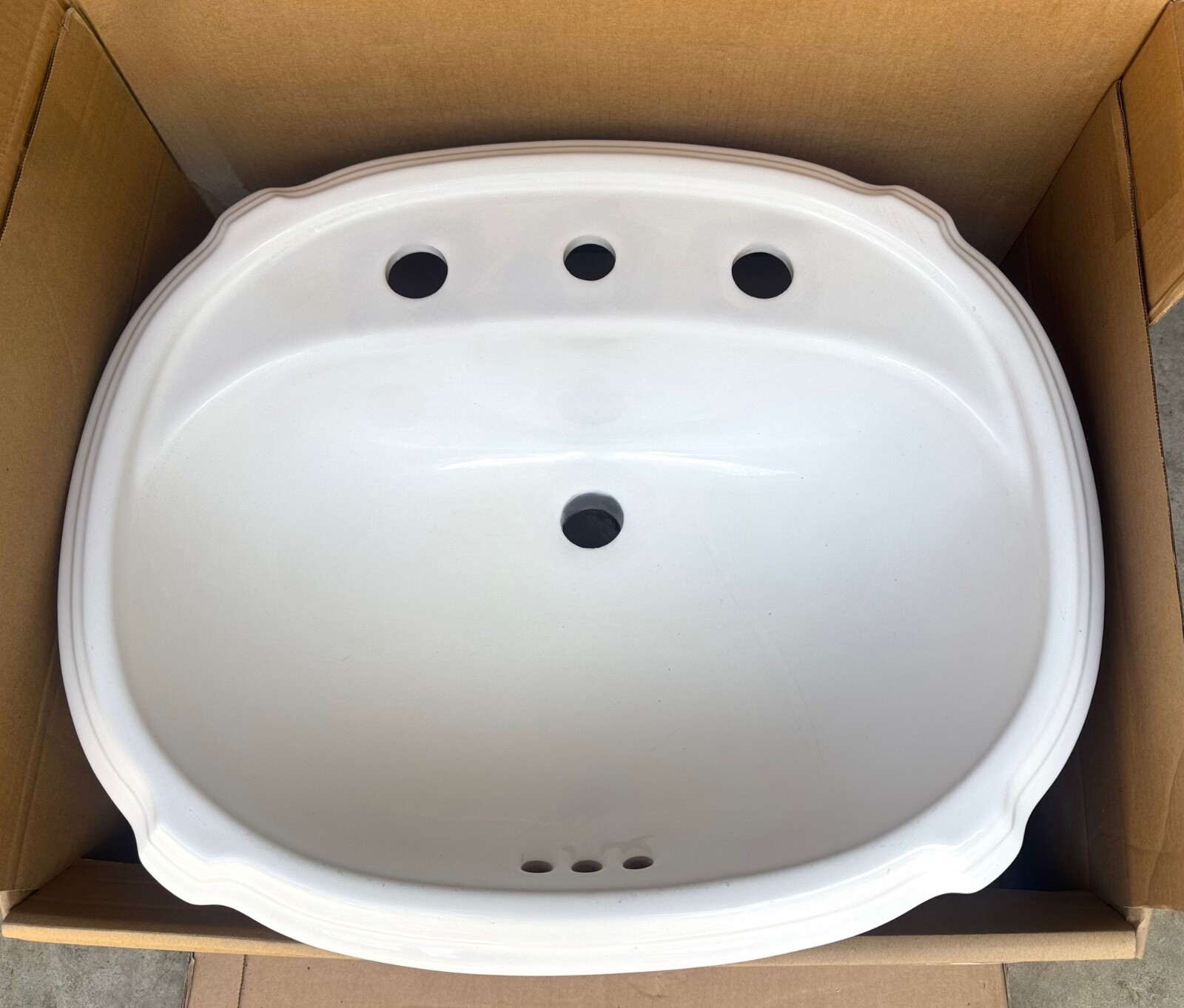 Kohler Portrait Sink White 8 in Spread Discontinued Drop In Bathroom