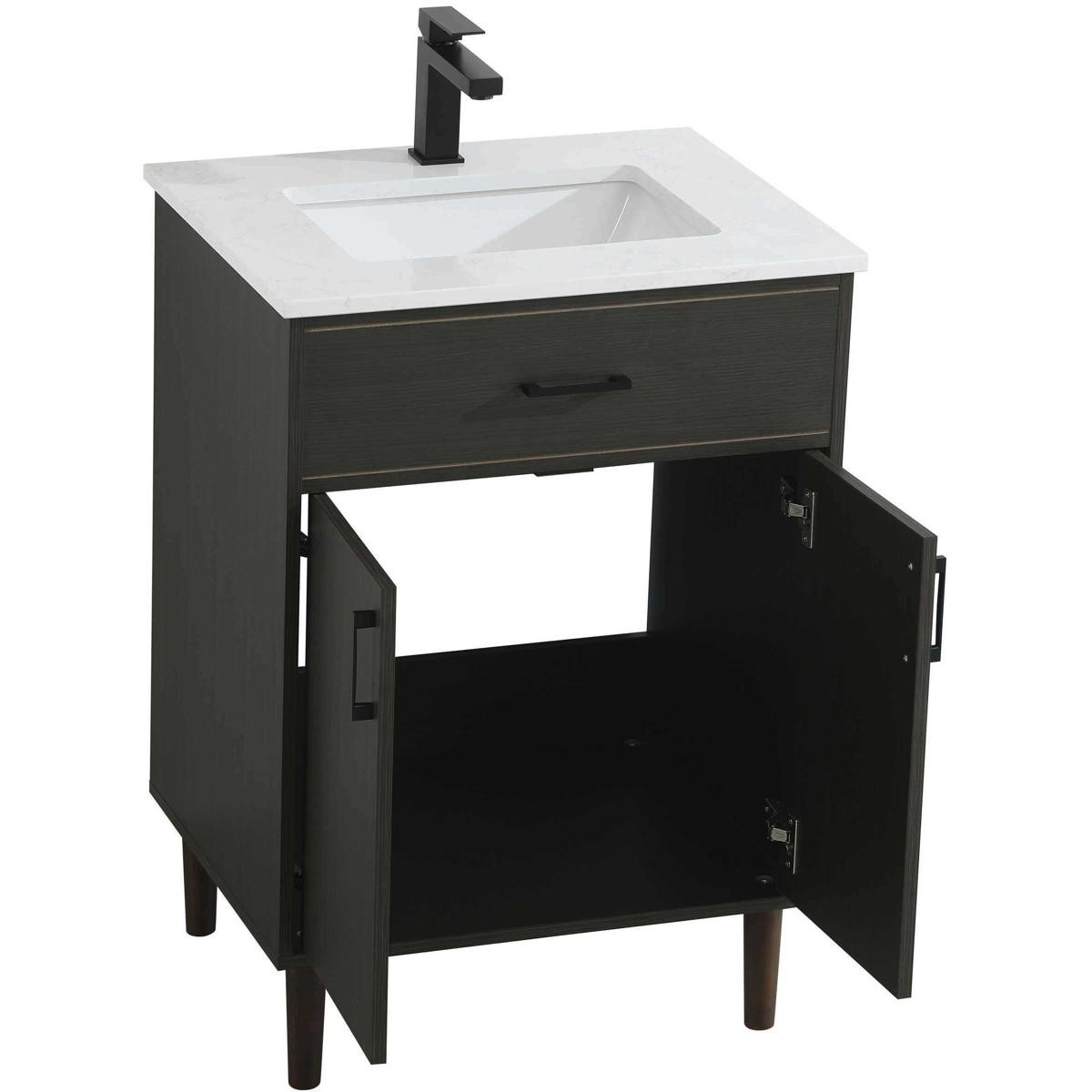 Elegant Lighting VF25024MMB Chandler Vanity Mocha Brown