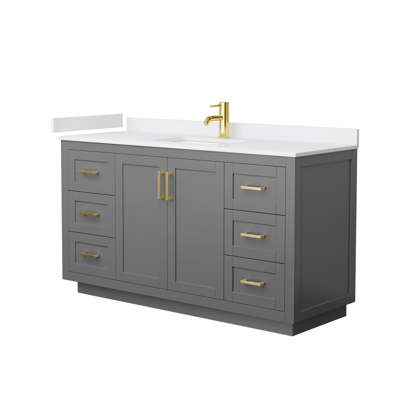 Wyndham Collection WCF2929-60S-VCA-MXX Miranda 60″ – Green / Carrara Cultured