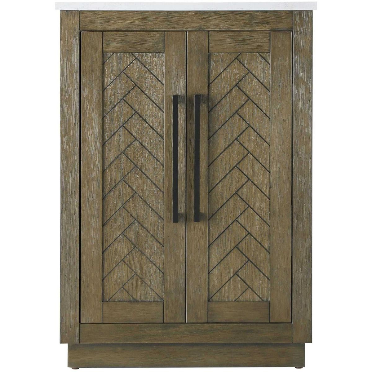 Elegant Lighting VF29024HO Chase 24 X 34 inch Hazel Oak Bathroom Vanity Cabinet