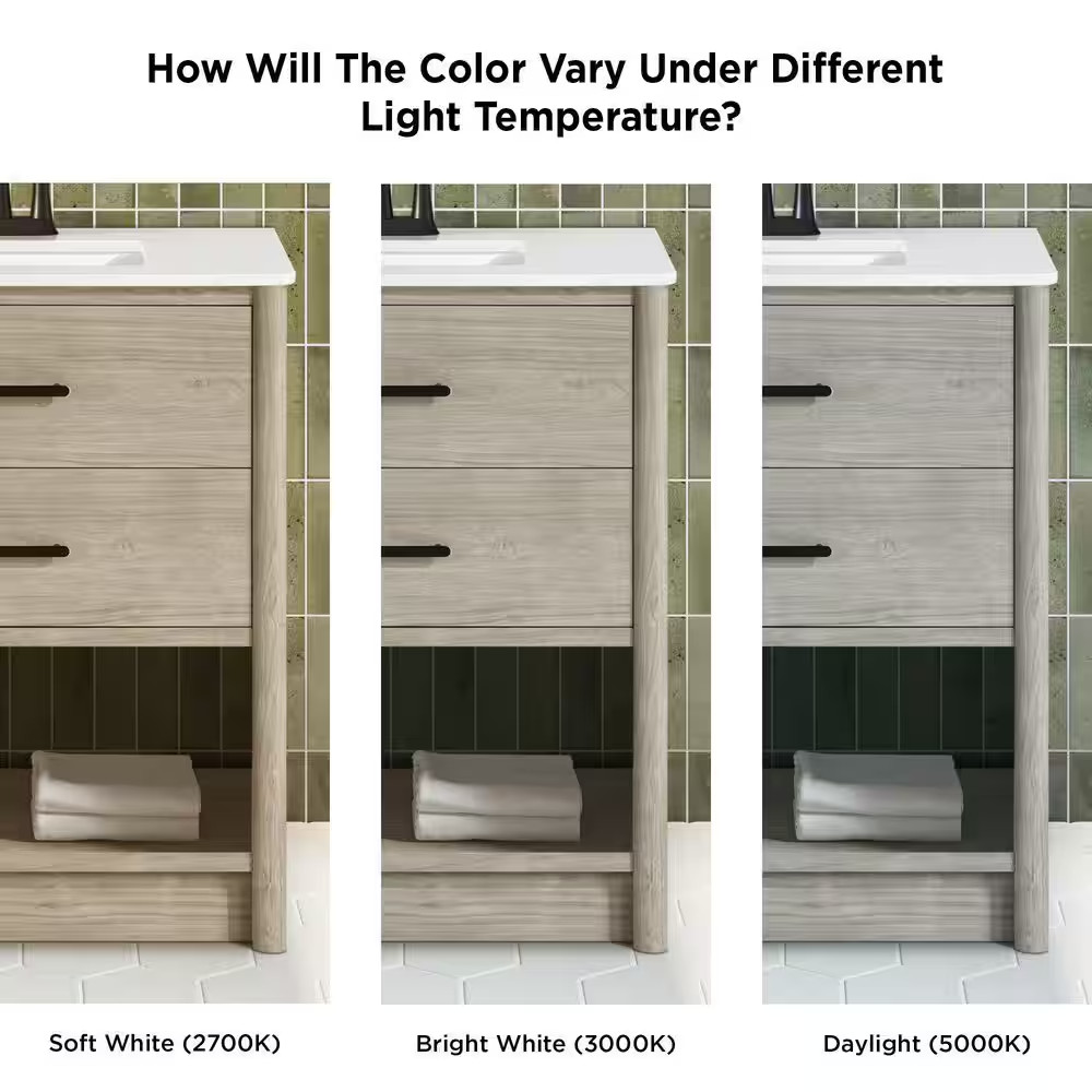 Camley 36 In. Single Sink Freestanding Sandstorm Bath Vanity with White Engineer