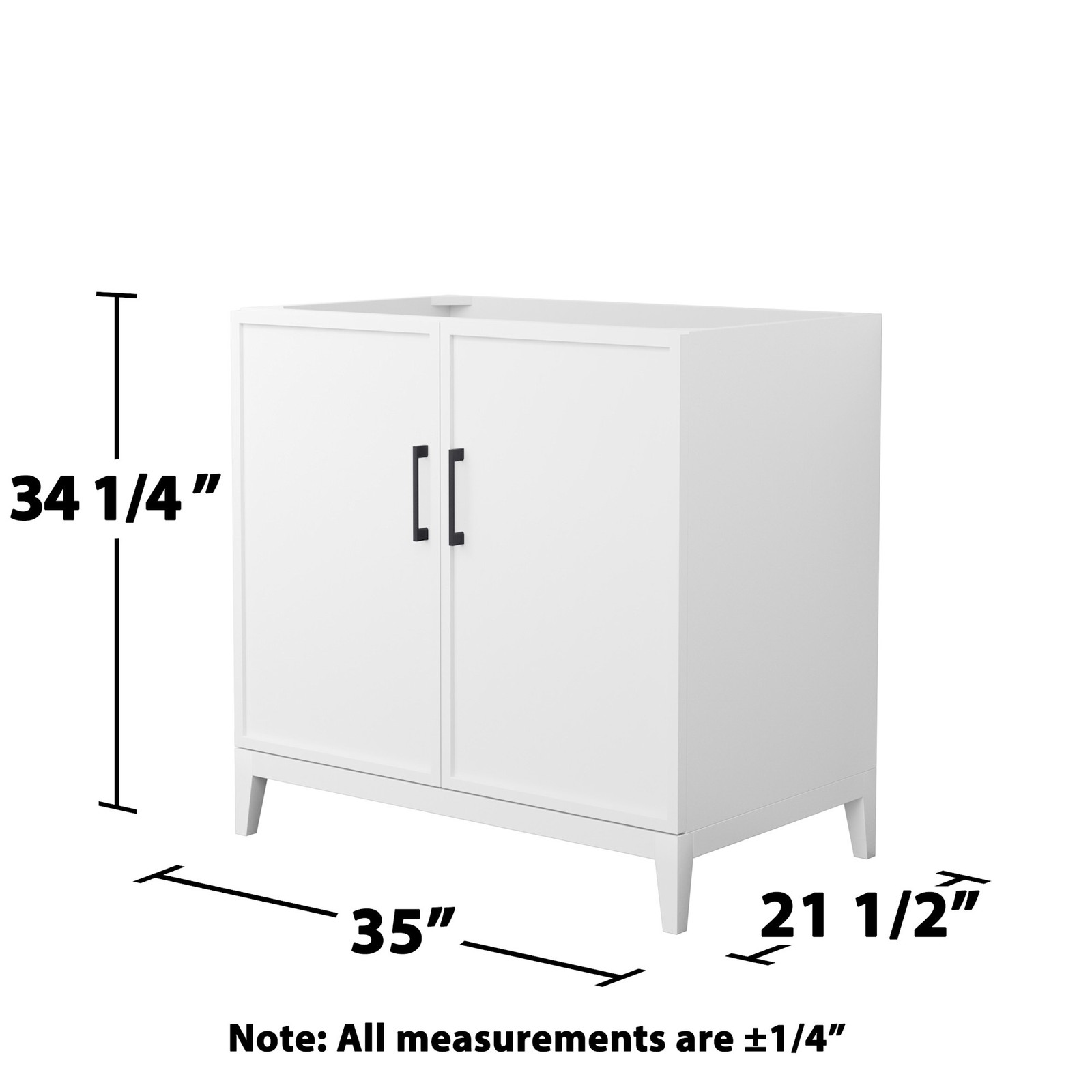 Wyndham Collection WCH717136S-CX-MXX Elan 35″ Single – White / Brushed Nickel