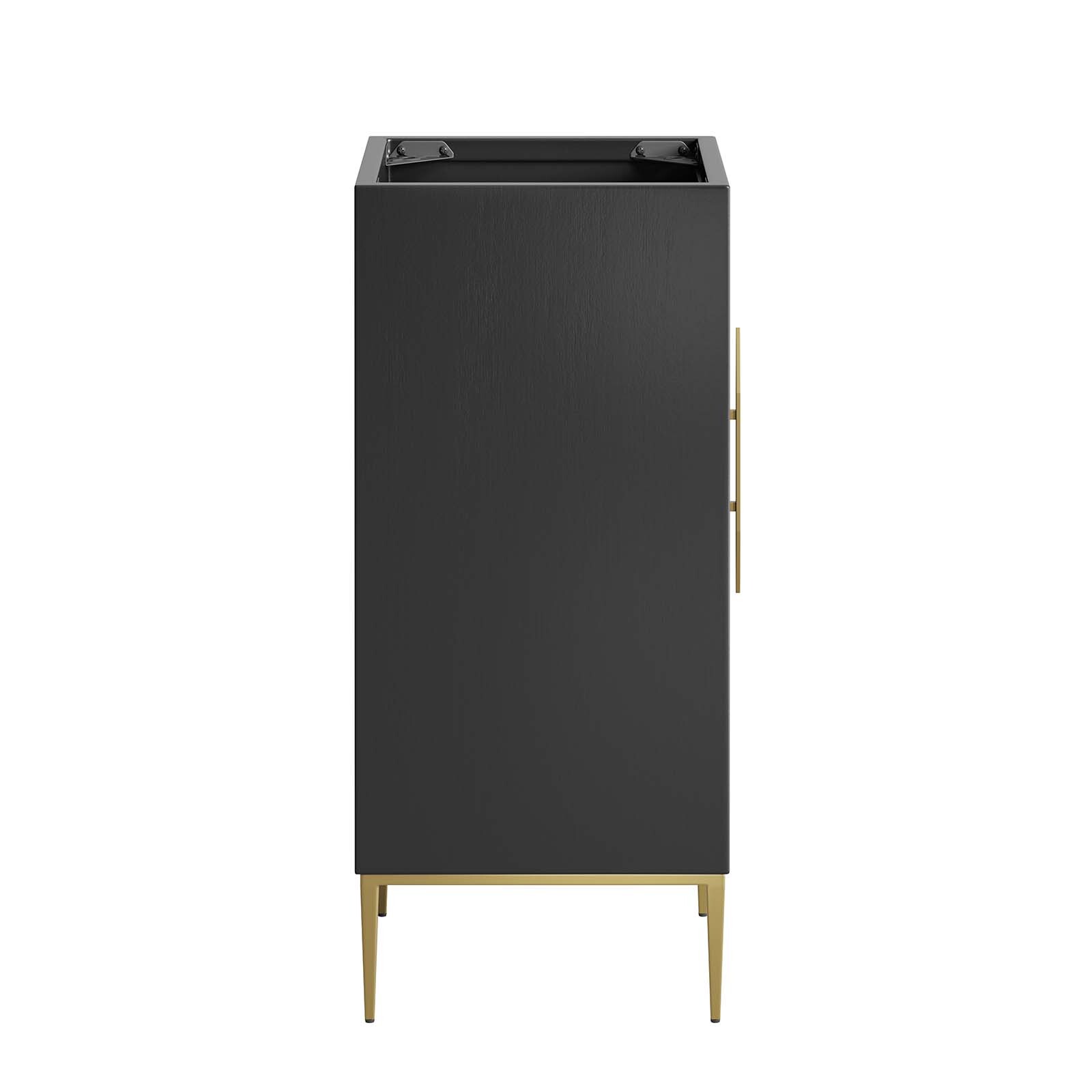 Modway Awaken 18″ Bathroom Vanity Cabinet in Black – Sink Basin Not Included
