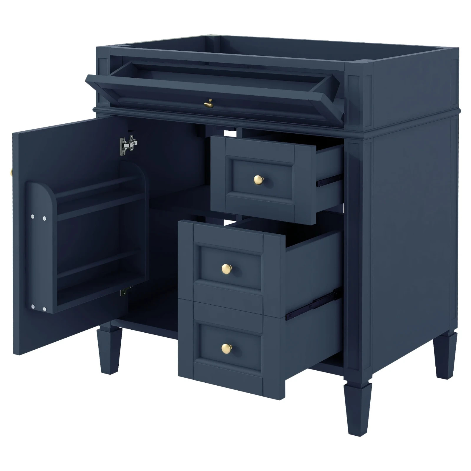 30” Bathroom Vanity WITHOUT TOP SINK, Bathroom Storage Cabinet