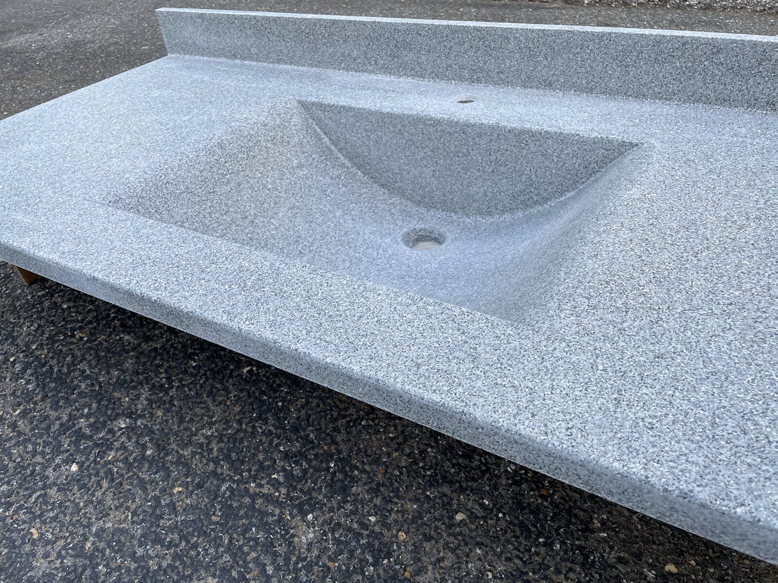 NEW Swanstone CV-2249 Contour VANITY TOP GRAY GRANITE – SOLID COLOR – 49” X 22”