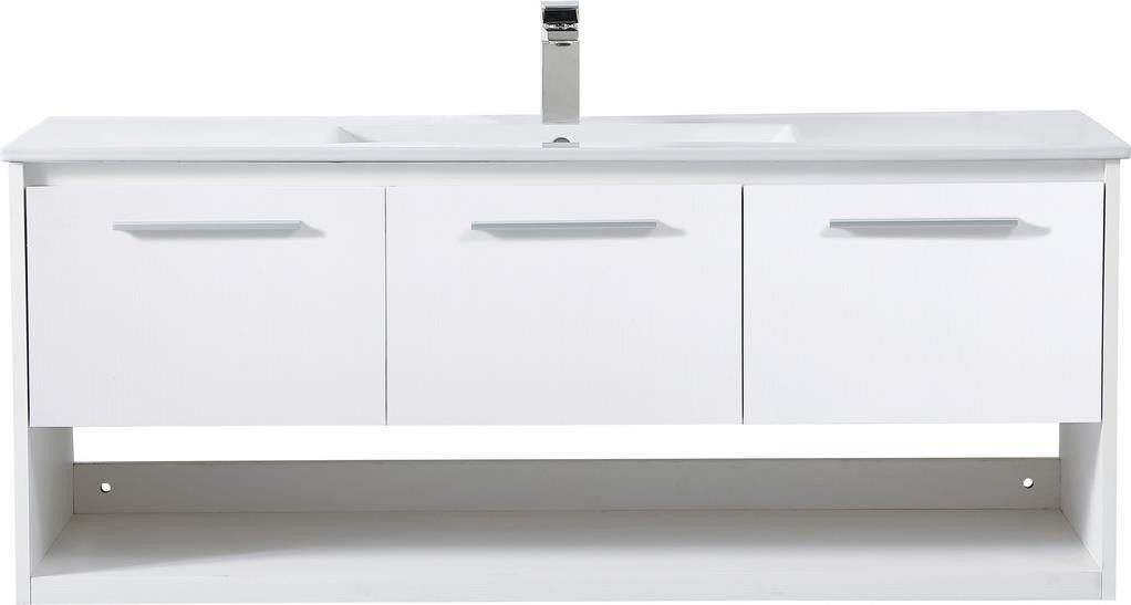 Stylish 48-Inch Traditional Floating Bathroom Vanity