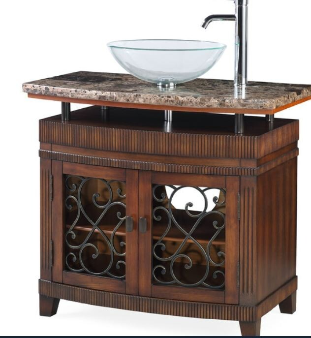 36 inch Attractive Artturi Vessel Sink Bathroom Vanity # Q226BN