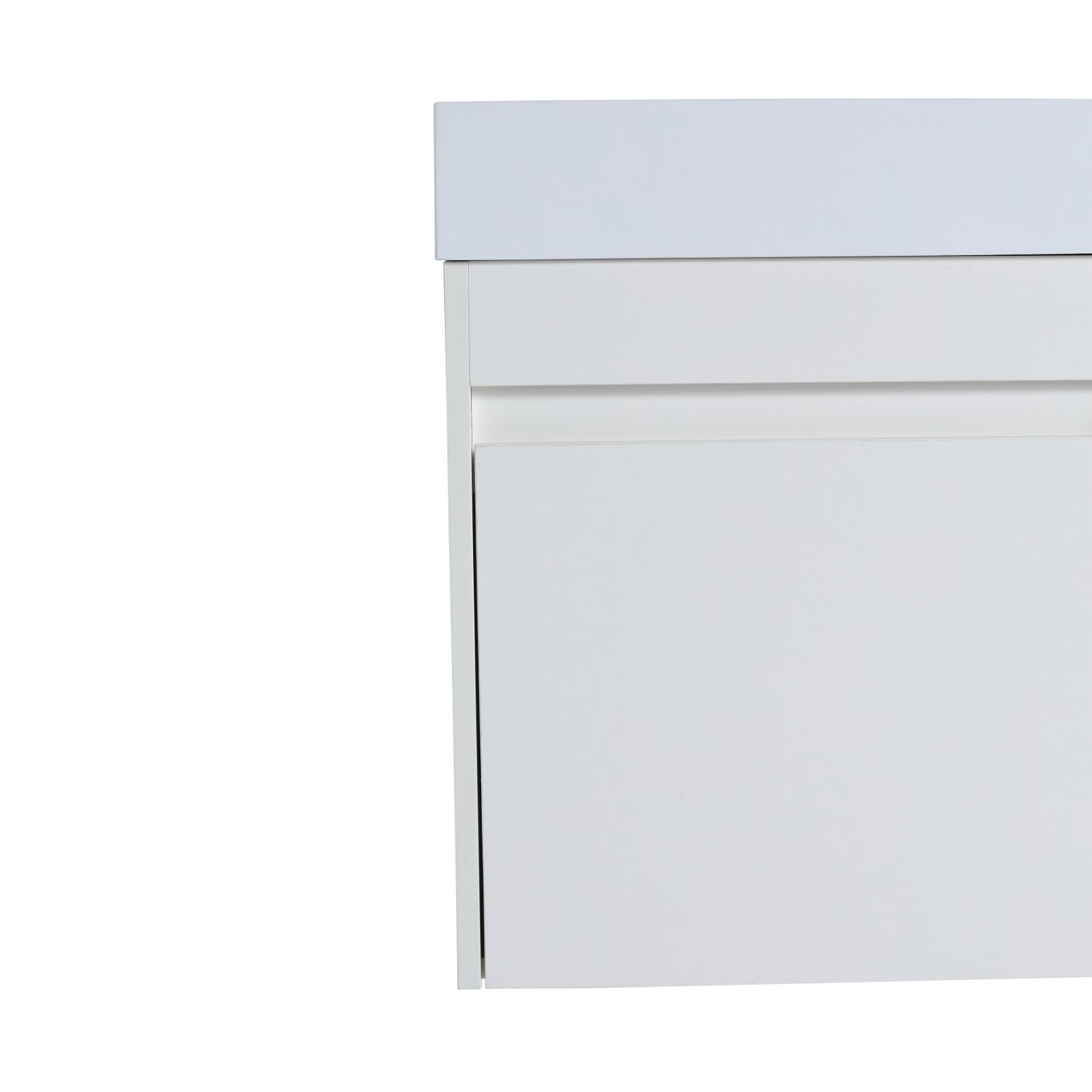 18” Floating Wall-Mounted Bathroom Vanity with White Resin Sink & Soft-Close
