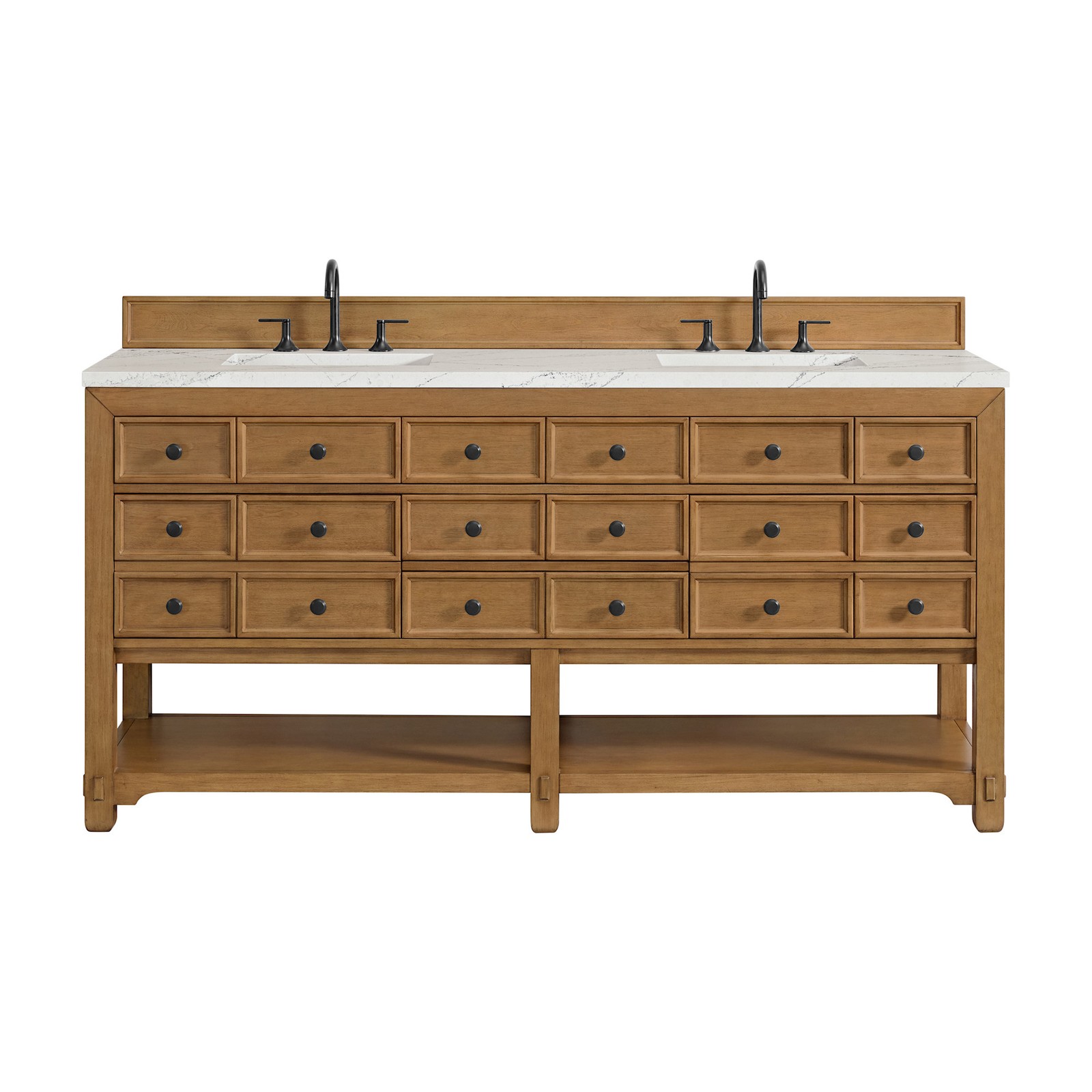 James Martin Vanities 505-V72-3ENC Malibu 72″ – Amber Birch