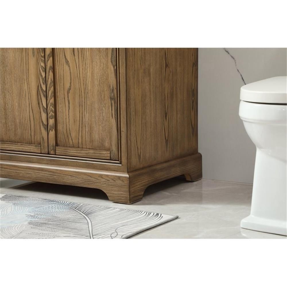 Elegant Decor Americana 30″ Aluminum Alloy Single Bathroom Vanity in Driftwood