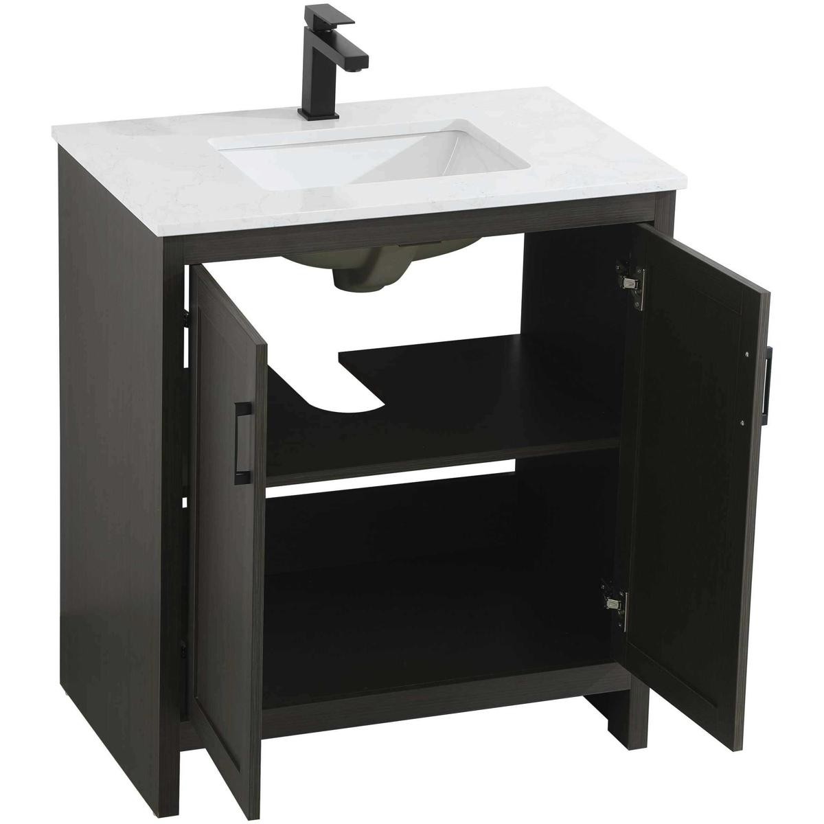 Elegant Lighting VF25130MMB Finnley Vanity Mocha Brown
