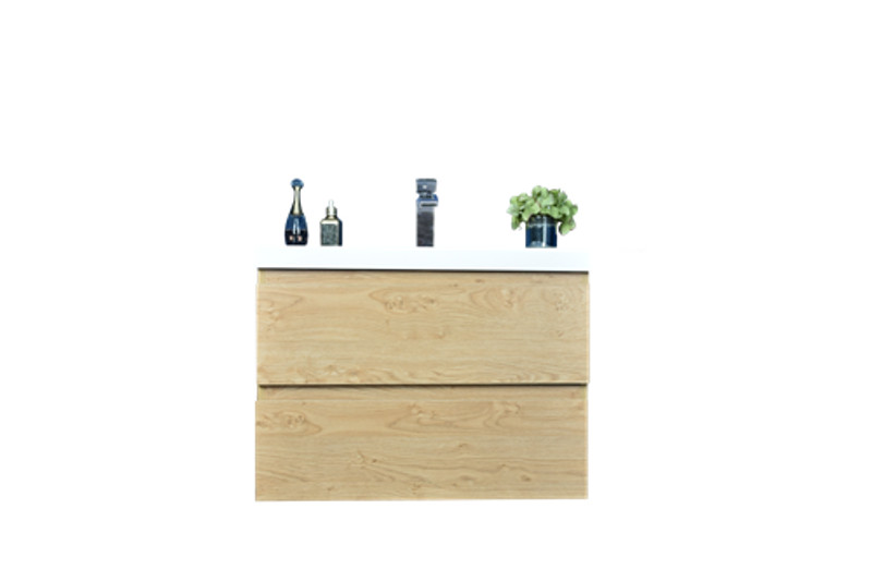 BOHEMIA LINA 30″ WALL MOUNTED BATH VANITY WITH REINFORCED ACRYLIC SINK MOB30
