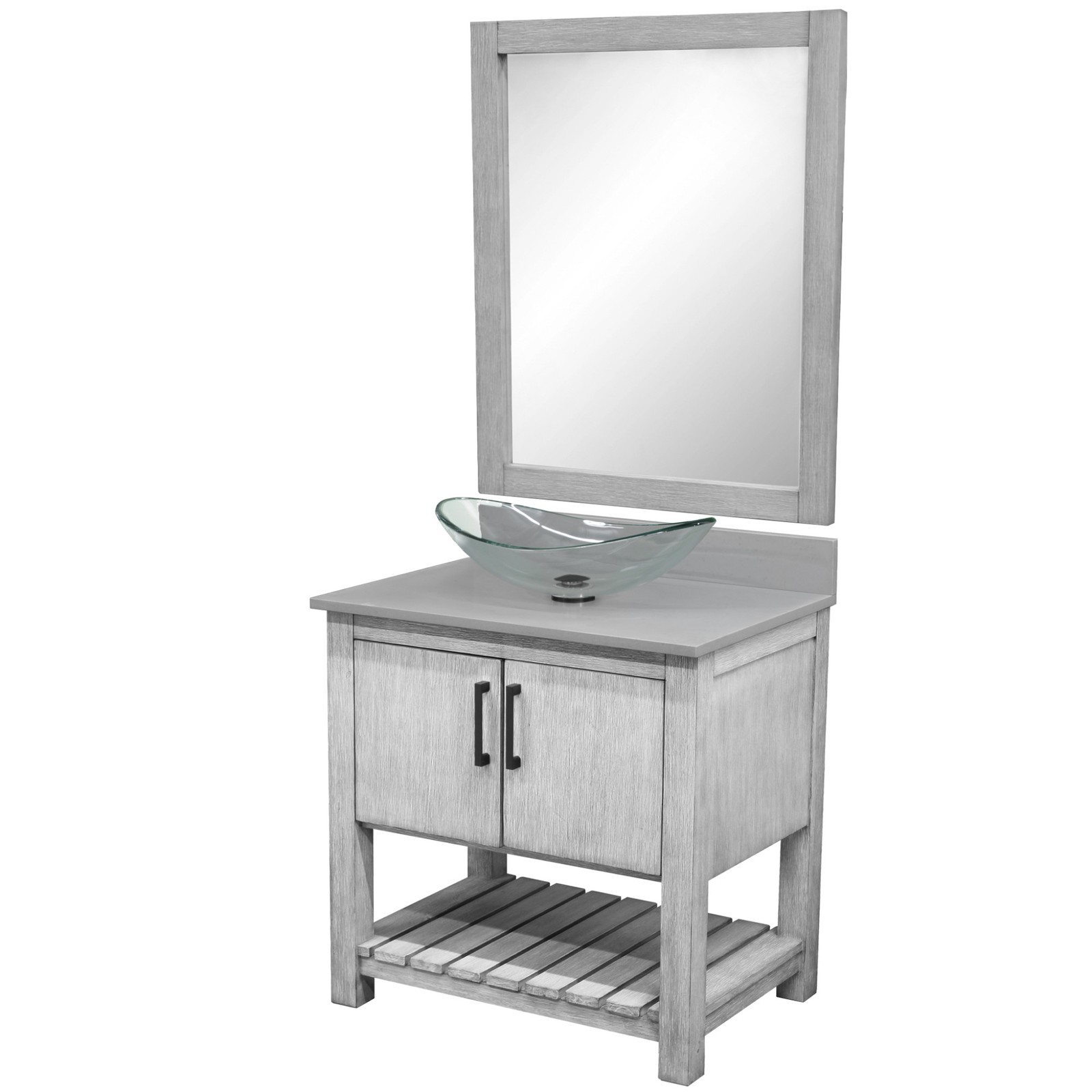 Miseno MV-30SG-NOBV-280-324C-MIR 30″ – Stonewash Grey / Storm Grey Top / Matte