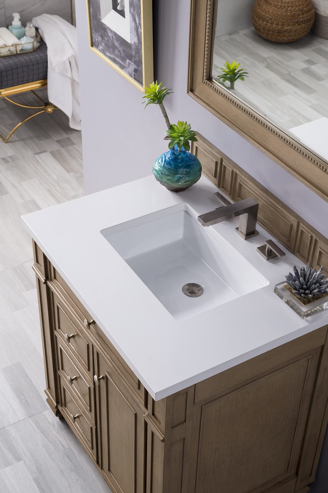 James Martin Vanities 157-V30-WW-3WZ Bristol 30″ Vanity Set*NEW*