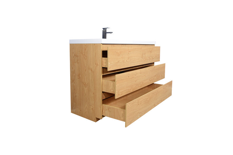 ANGELES 42″ FREESTANDING BATH VANITY WITH REINFORCED ACRYLIC SINK