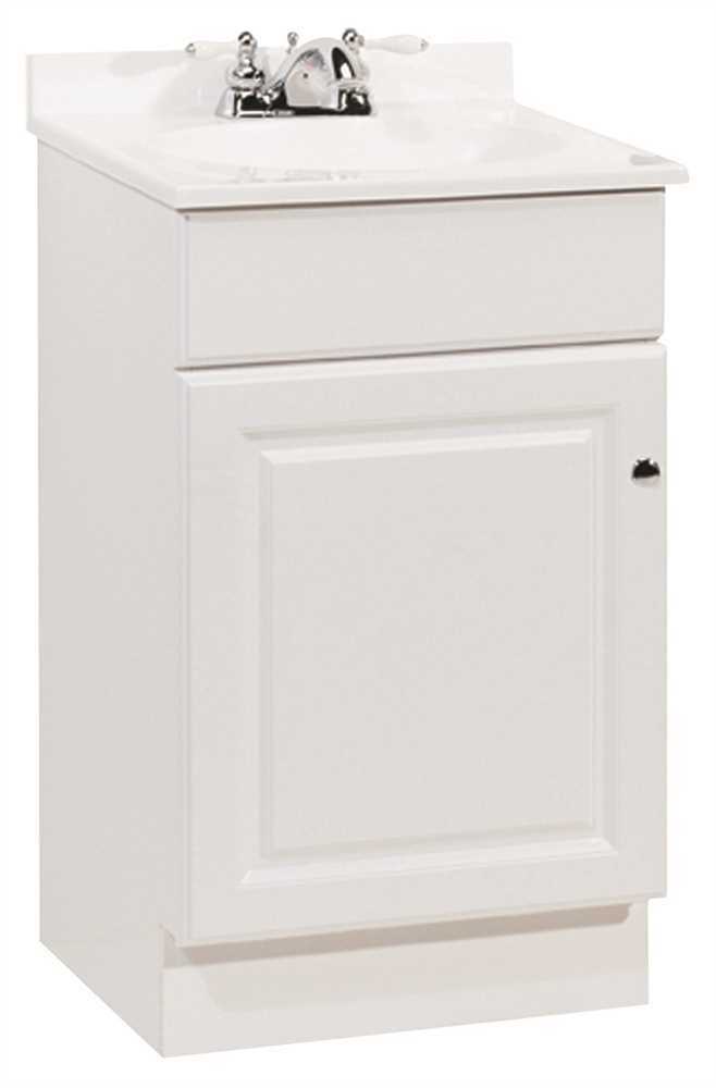 RSI Richmond 18-1/2 in. W x 16-1/4 in. D Bath Vanity in White with Cultured Marb