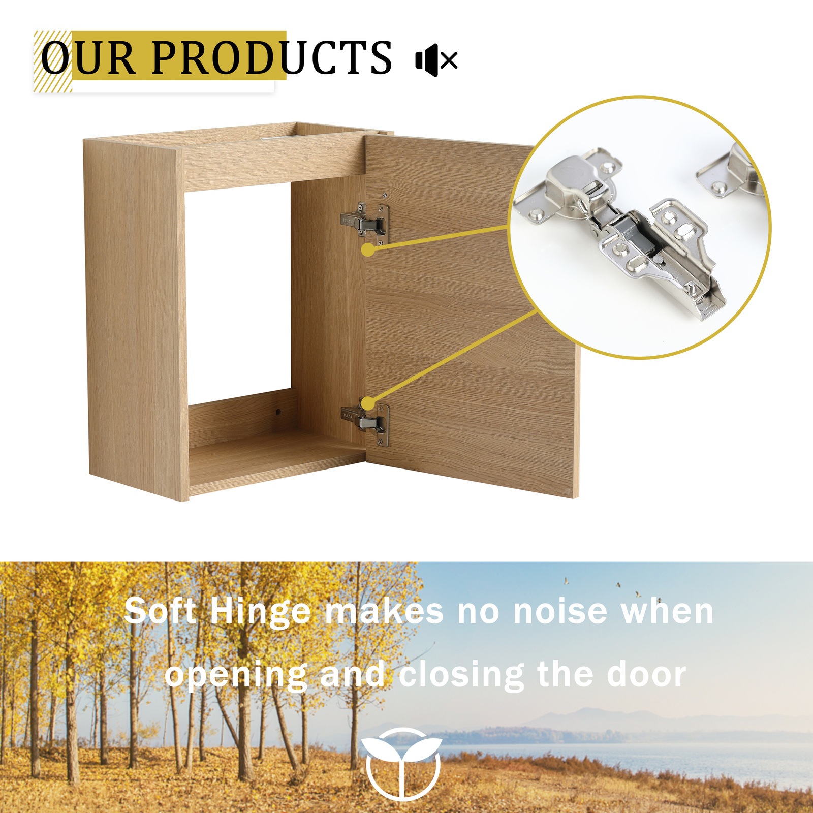 16” Floating Wall-Mounted Bathroom Vanity with Ceramic Sink For Small Bathroom