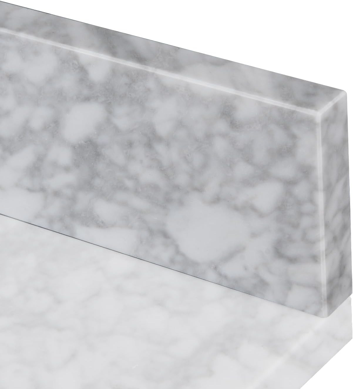 Elegant 36″ Carrara Marble Backsplash for Bathroom Vanity Sink Top