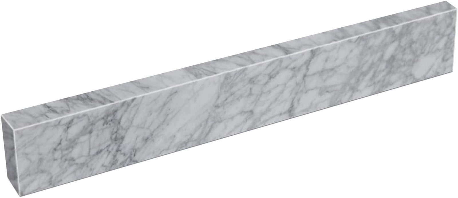 21″ Carrara Marble Side Splash for Elegant Bathroom Vanity Sink Top