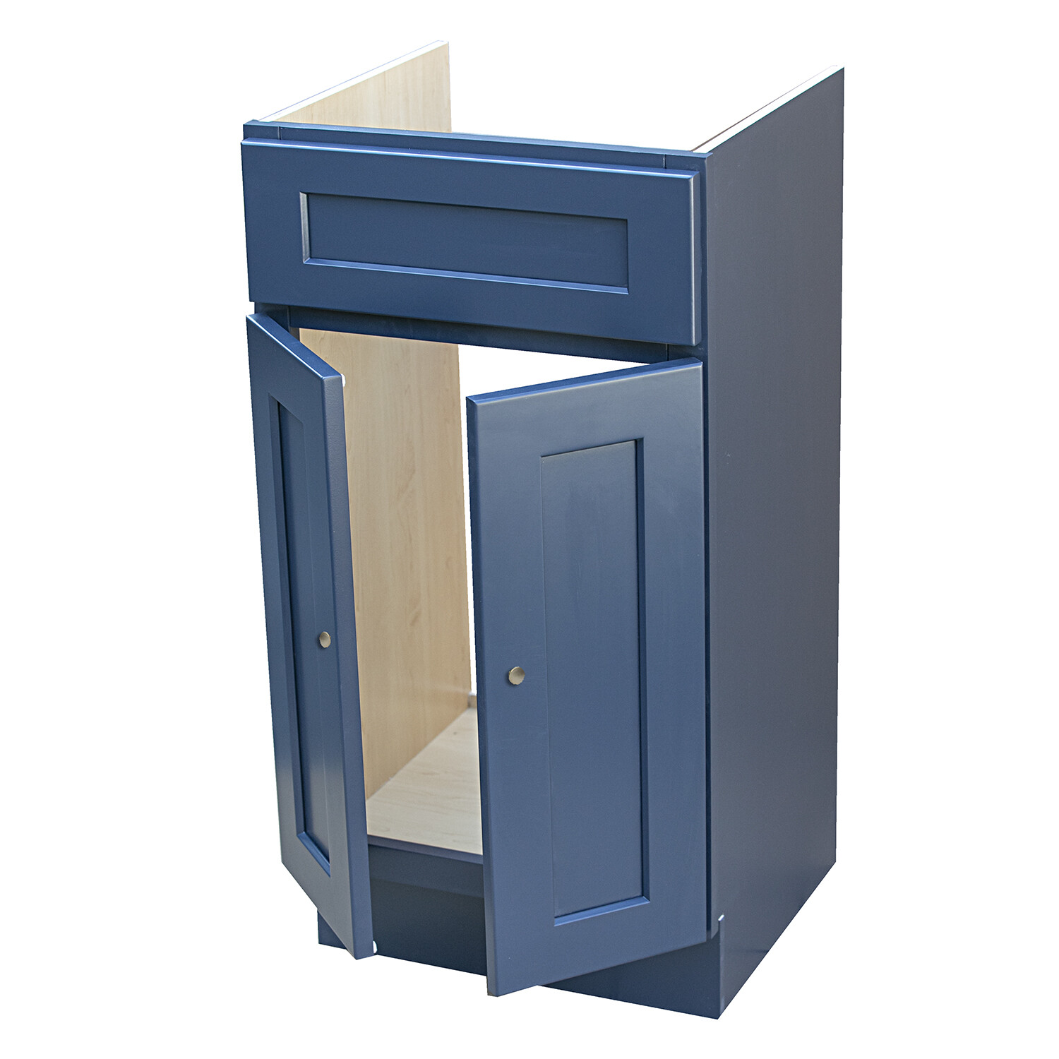 18 x 16 Blue Shaker Bathroom Vanity