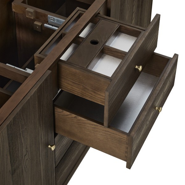 72″ James Martin Gracyn D125-V72-SBL-WPHT Double Vanity Cabinet PhantomeEclosTop