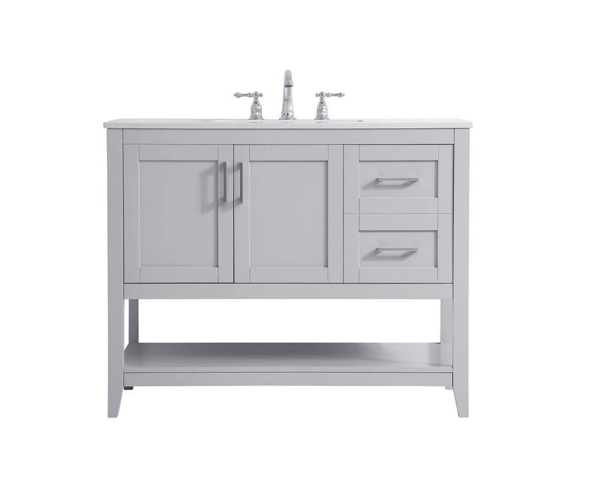 Elegant Lighting VF16042 Aubrey 42″ – Grey