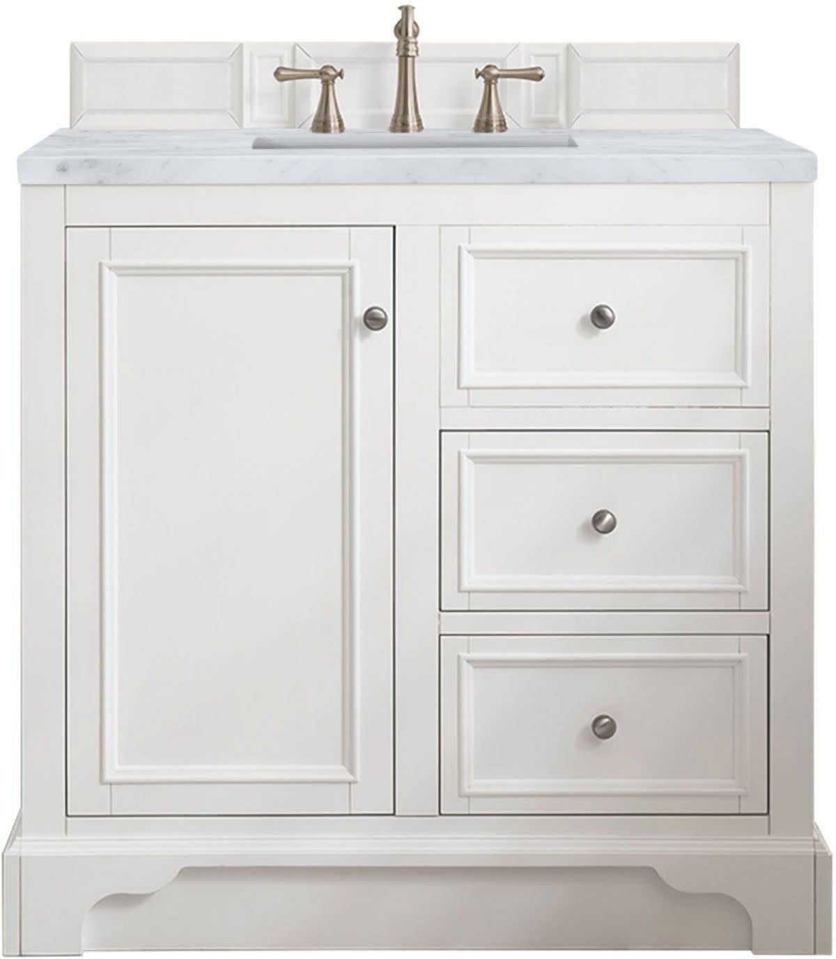 James Martin Vanities 825-V36-3CAR De Soto 36″ – White