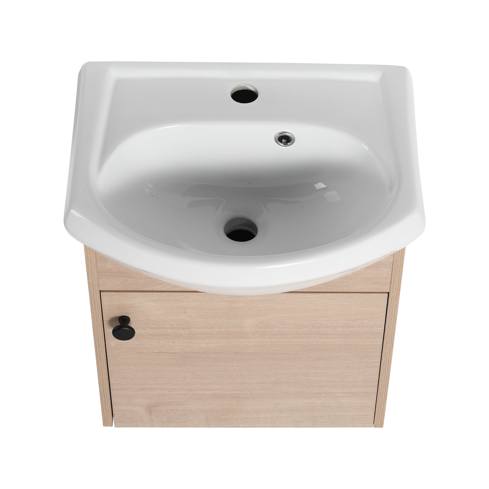 18″Floating Wall Mounted Bathroom Vanity Cabinet Set Sink for Small Space
