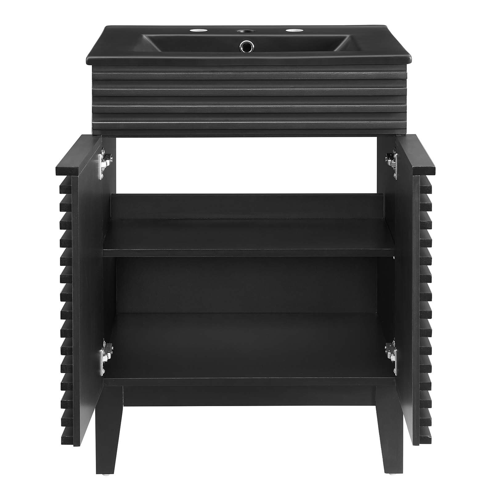 Modway Render 24″ Bathroom Vanity With Sink in Black Black