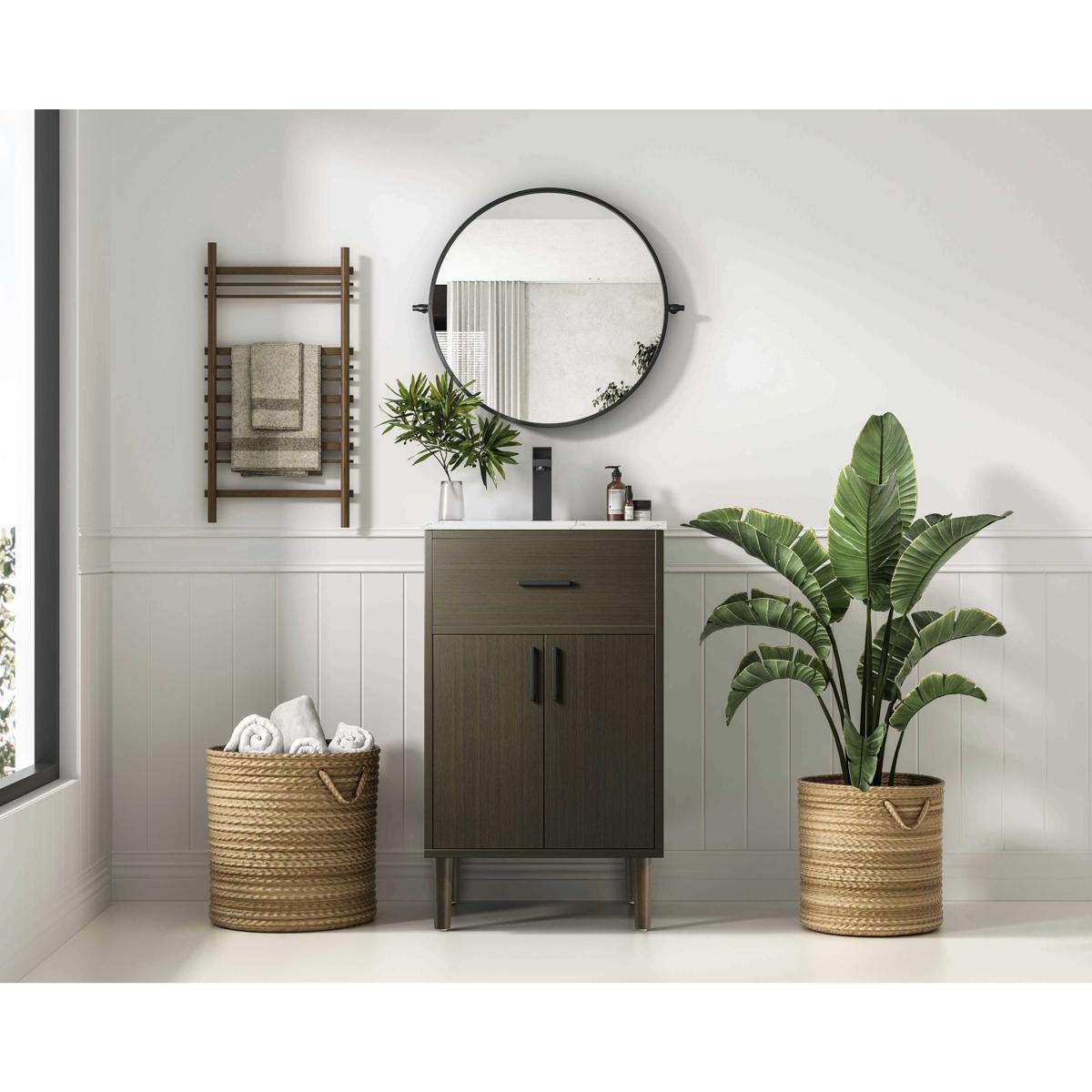 Elegant Lighting VF25020MMB Chandler Vanity Mocha Brown
