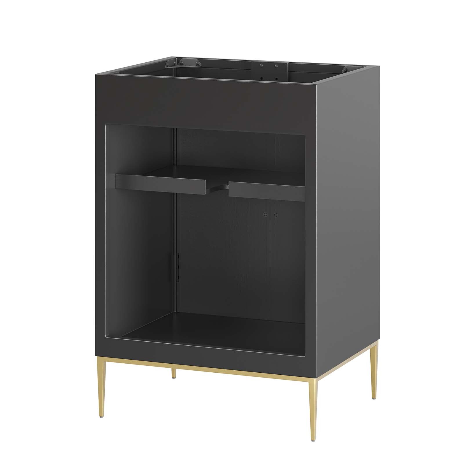 Modway Awaken 24″ Bathroom Vanity Cabinet in Black – Sink Basin Not Included