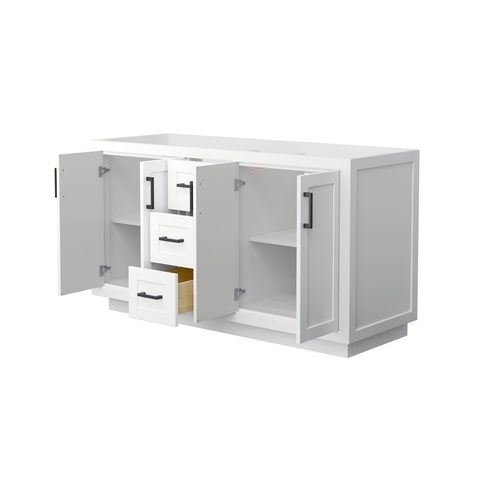 Wyndham Collection WCF2929-60D-CX-MXX Miranda 60″ Double – White / Brushed Gold
