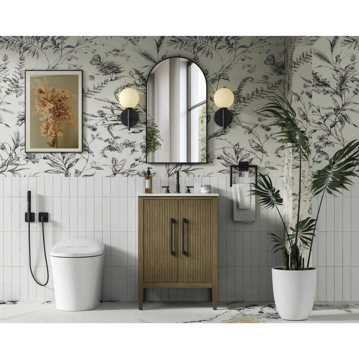 Elegant Lighting VF29624HO Blakely Vanity Hazel Oak