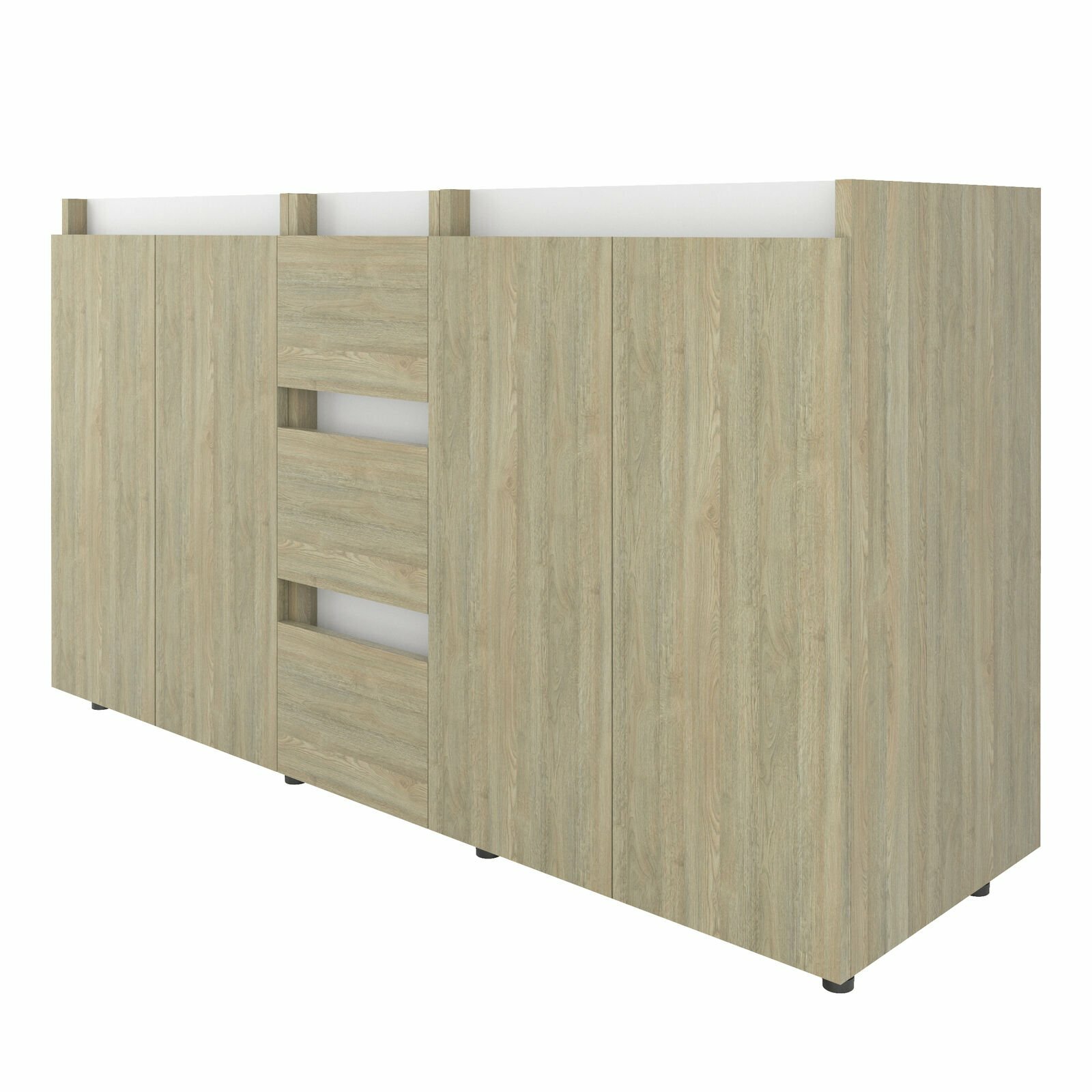 Tennesse 60″ Vanity Base Cabinet | Toasted Oak Wood | 60 X 33,5 X 21,5 In
