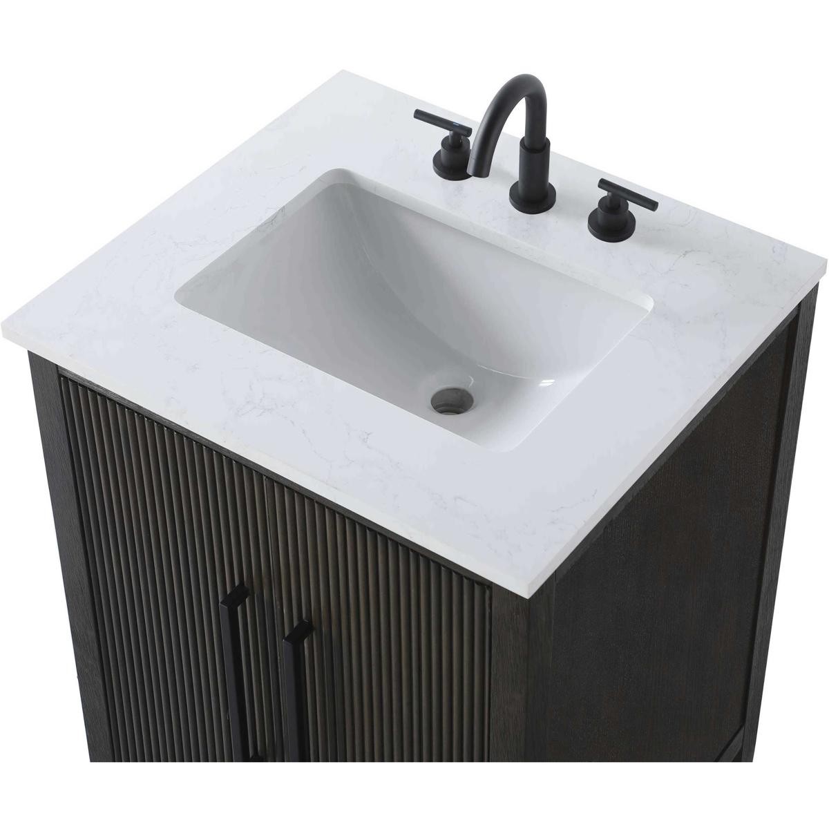 Elegant Lighting VF29624CO Blakely Vanity Chocolate Oak