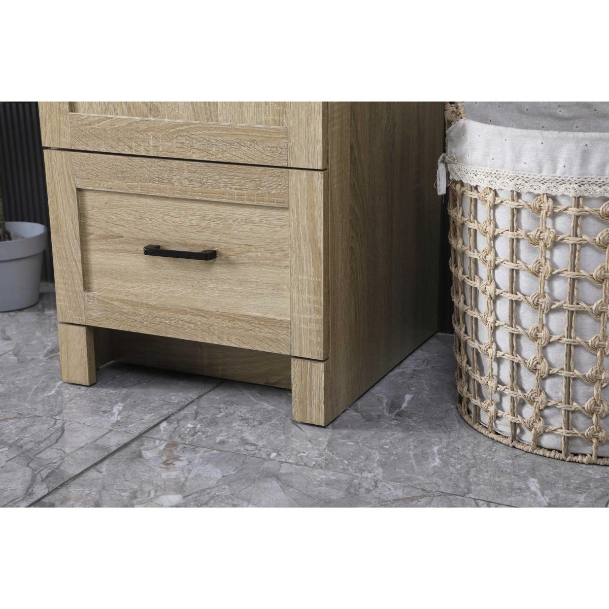 Elegant Lighting VF2818MW Soma 18 X 34 inch Mango Wood Bathroom Vanity Cabinet