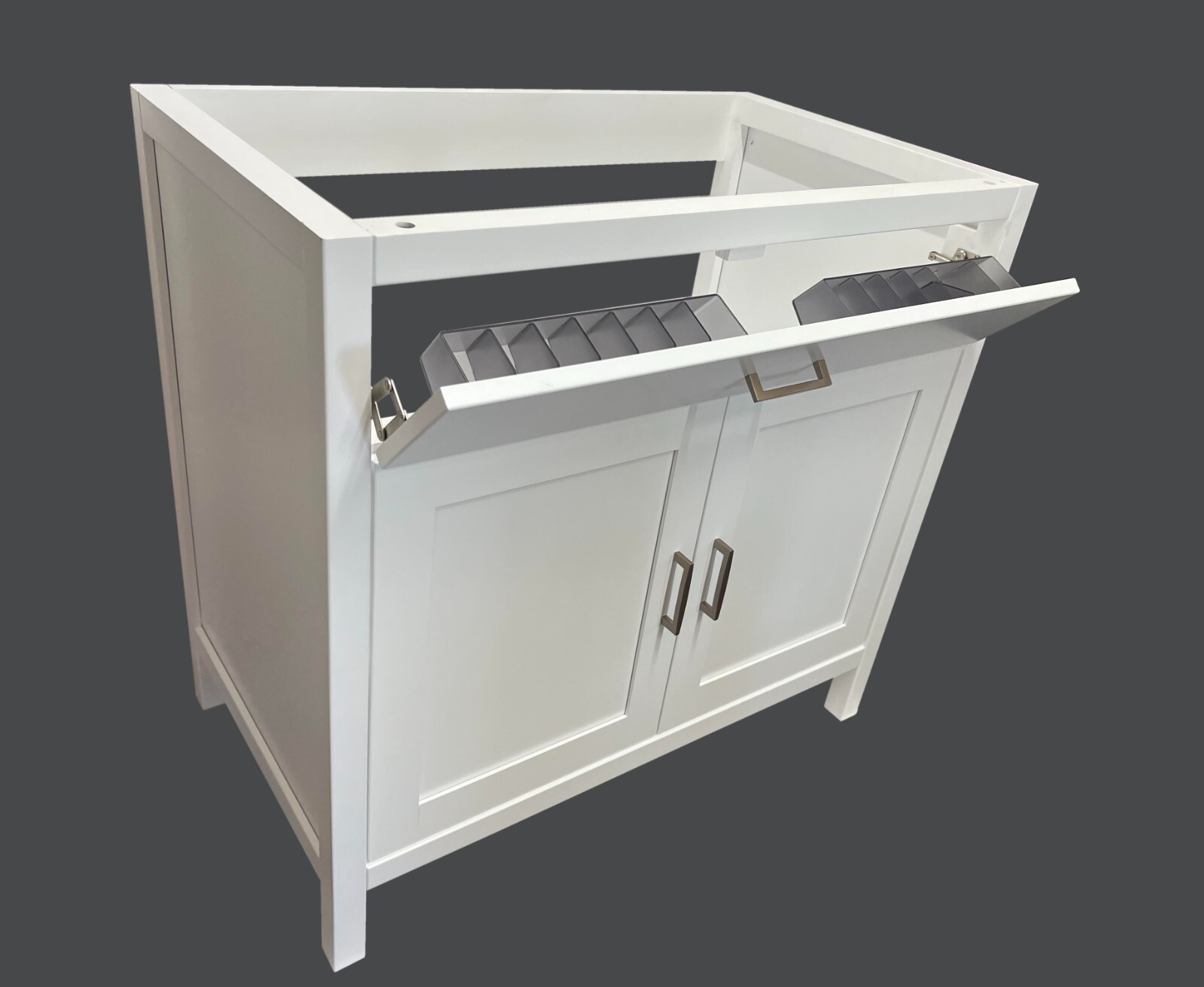 30″ White Shaker Single-sink Bathroom Vanity Base Cabinet NE-V3021-WH