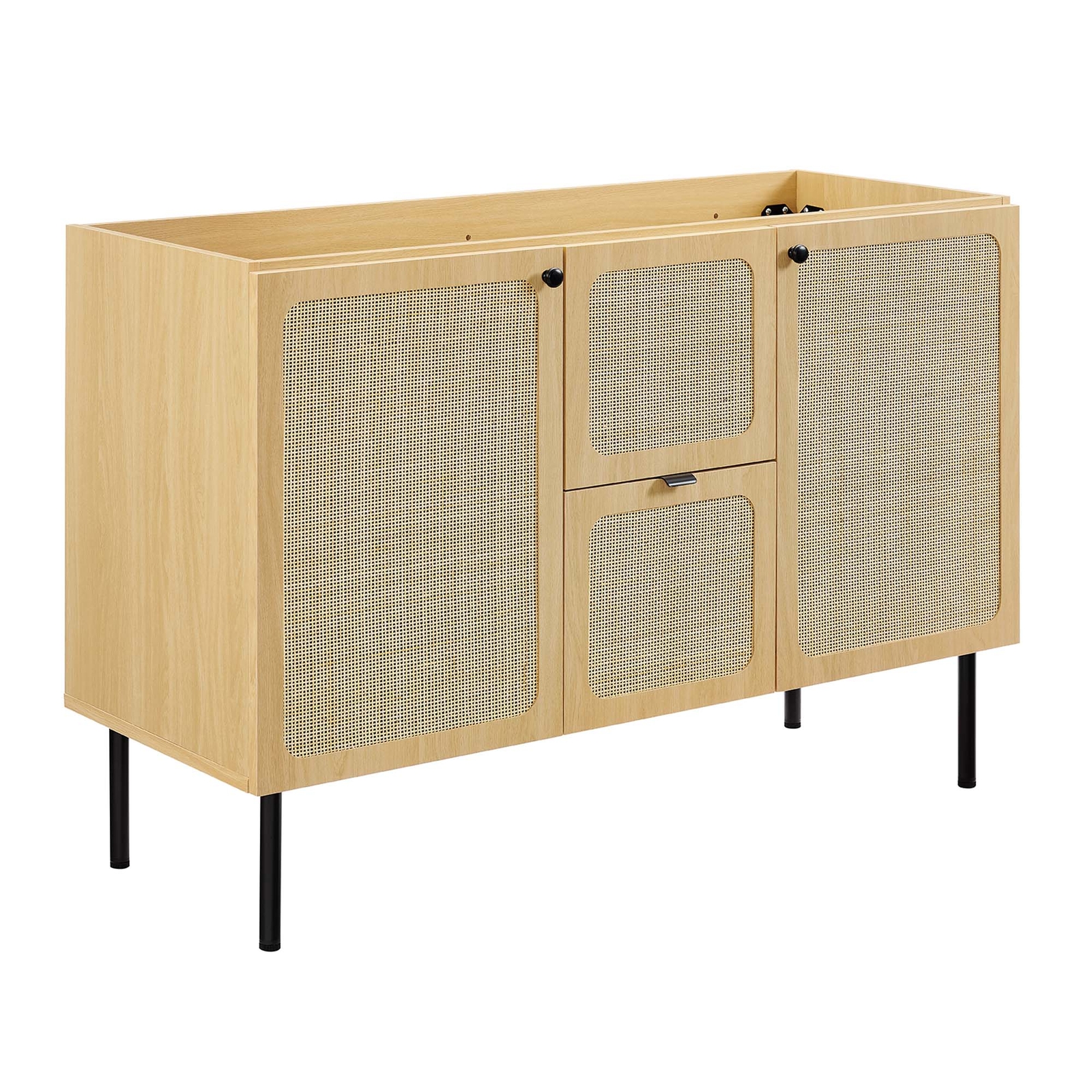 Chaucer 48″ Double Sink Bathroom Vanity in Oak Black